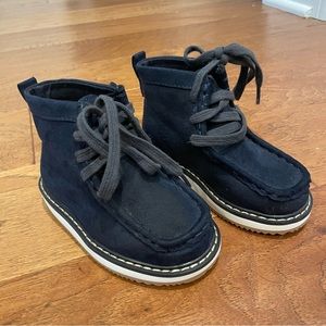 Gap Toddler Tie Boots Boys in Navy Size 6